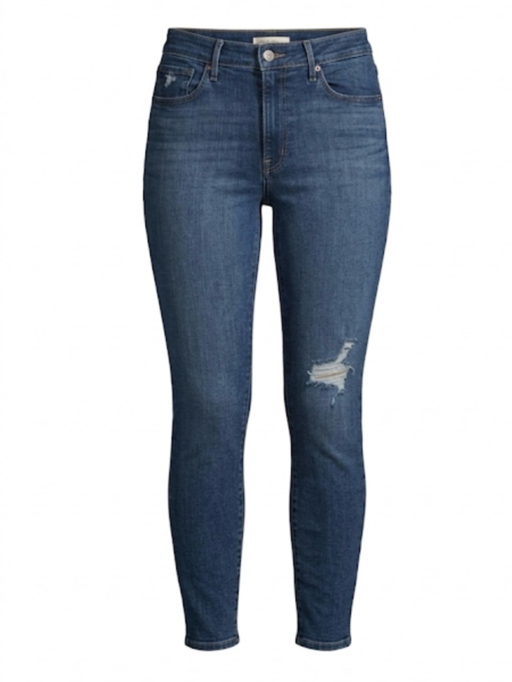 LEVI STRAUSS & CO. 721 High Rise Skinny Jeans, Women’s 32, Blue Distressed